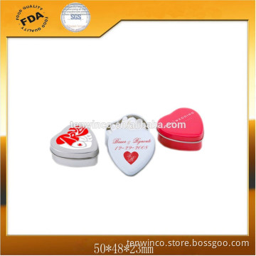Heart Shaped Mint Tin Packaging